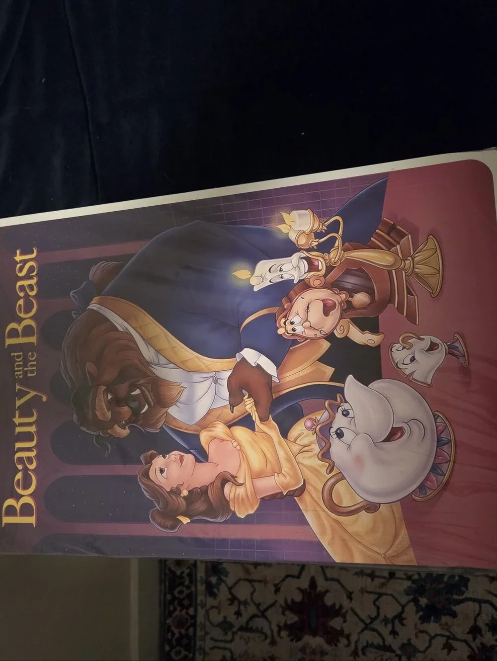 Disney Beauty and the Beast Plush Throw Blanket - Never Opened